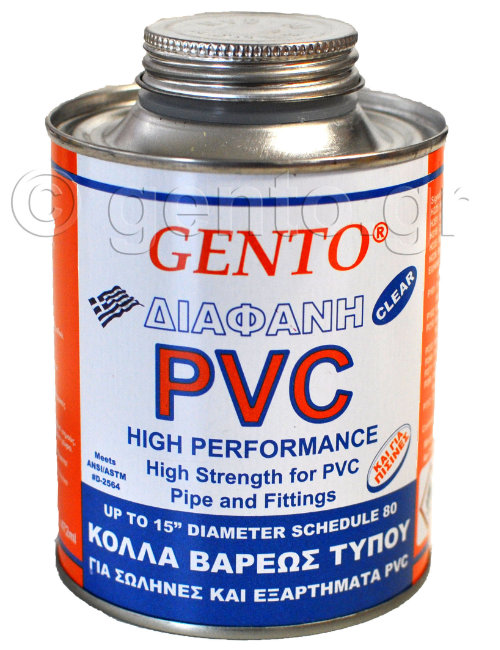Heavy duty transparent PVC glue